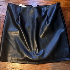 Leather skirt